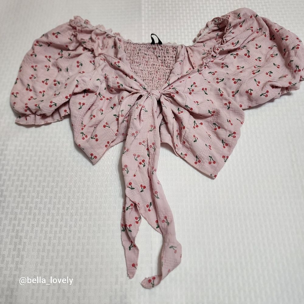 Pink Floral Women's Top